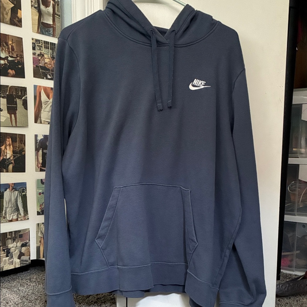 Nike Men's Dark Blue Hoodie